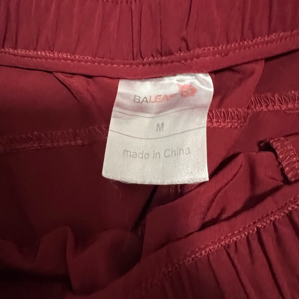 Red Elastic Waist Pants - Picture 5 of 8
